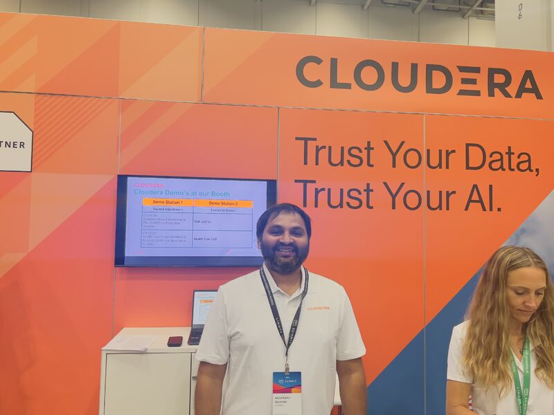 AWS Summit DC — Cloudera booth photo 1